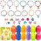 12Pcs Ostern Marmor Eier mit nettem Armband Ring innen Premium für Ostern Theme Party Bevorzugungen für Osterei Jagd, Korb Stuffers/Füller, Klassenzimmer Preis Supplies Kleinkind Jungen Mädchen