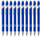 ENLACE Kugelschreiber Hochwertig, 10 Stück Kugelschreiber Ergonomische Blau, Kugelschreiber mit Touchpen, Blau Tinte Kuli Metall Kugelschreiber Set für Büro und Haushalt, Strichstärke 0,7 mm