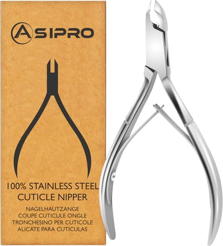ASIPRO Tronchesino Cuticole Professionale Acciaio Inox Taglia Cuticole Professionale Mani per Tagliare le Cuticole, Tronchesino Unghie Mani, Tronchese Cuticole Tronchesi per Cuticole di Precision