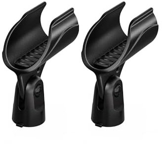 2 Pack WA371 Microphone Clip Replacement for Shure Wireless Handheld Microphone,Universal Microphone Clip Holder for Mic Stand