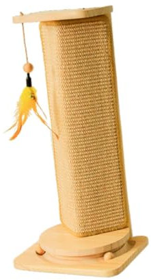 Fenteer Rascador de Esquina Resistente, rascador de Esquina de Madera para Gatos