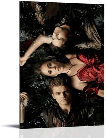 IKJIkkncf TV Show The Vampire Diaries Poster Decorative Painting Canvas Wall Art Living Room Poster Bedroom Painting Wall Art Picture Print Modern Family Room Decor 20 x 30 Inches (50 x 75 cm)