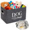 Kiswleon Dog Toy Box,Felt Stuff Storage Baskets with Designed Metal Handle,Foldable Cat Toy Box,Dog Toy Basket with Handle,Storage Bins for Pet Toys,Clothes,Accessory