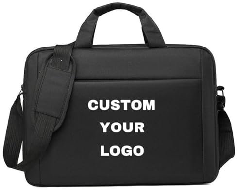 Borsa per Laptop con Testo Logo Personalizzato Borsa A Tracolla Custodia Protettiva per Computer Da 15,6 Pollici Borse Personalizzate Valigetta per Uomo Donna Custom 1,39 * 6 * 29CM