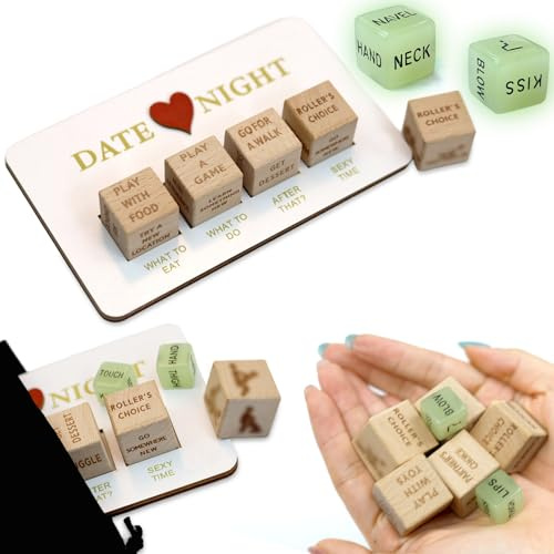 SI SEN Romantisches Paar Würfel Spiel, Date Night Würfel Set, Date Ideen für Paare, Perfektes Paar Geschenk für Valentinstag, Jahrestag & Geburtstag.