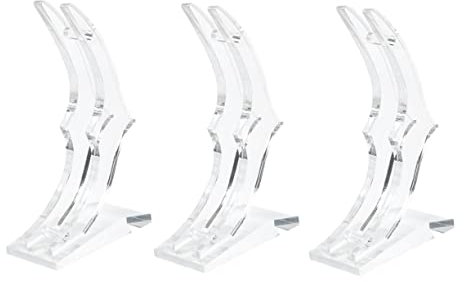 OUNONA 3pezzi Supporto Per Rosa Stabilizzata Base Acrilica Cristallo Trasparente Per Decorazioni Casa Regali Anniversario