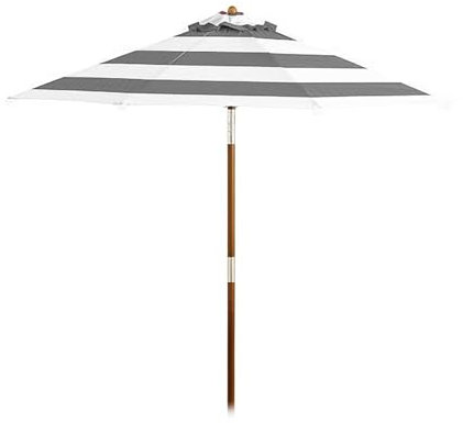 Sombrilla De Playa Sombrilla de Jardín para exteriores,inclinable,de 1,8 m,a rayas,para patio pequeño,con 8 varillas,plegable,de madera,para balcón,piscina,patio y terraza.