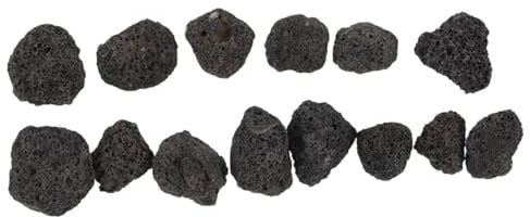 Lurrose Natürliche Schwarze Vulkansteine Poröse Lavasteine für Aquarium Deko Blumenkübel und Pflanzgefäße Absorbierend Stilvoll Vielseitig für Garten Tischbrunnen und Wohnraumgestaltung