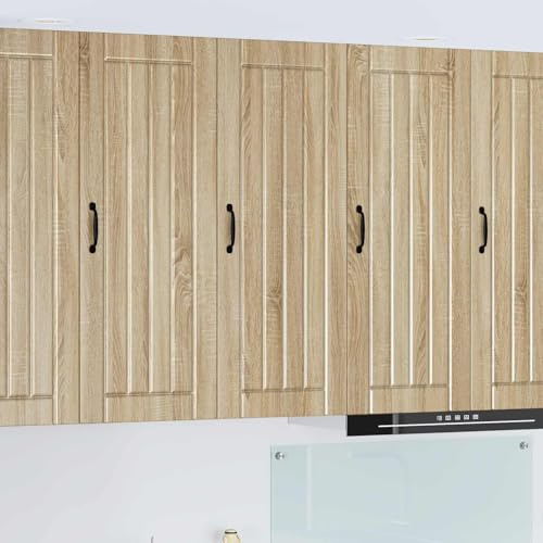 kithwjll Küchenschrank Lucca Sonoma-Eiche Holzwerkstoff 40 x 31 x 100 cm moderner Hochschrank für Küche mit langlebiger Arbeitsplatte und vielseitigem Stauraum im Innenbereich