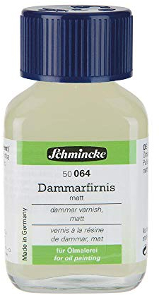 Schmincke - Dammarfirnis, 50064, Schlussfirnis für die Ölmalerei aus weißem Palembang-Dammar mit Wachsanteil, Naturharzfirnis, matt, 60 ml