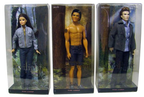 Mattel Barbie Twilight Series Dolls - Bella Swan, Edward Cullen, & Jacob Black