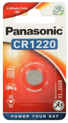 PANASONIC Pile Bouton Lithium Power CR1220 3 V