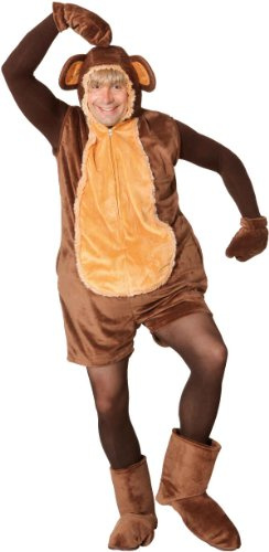 Affe : Overall, Handschuhe und Fußstulpen, Erwachsenen-Größe:40 - 44