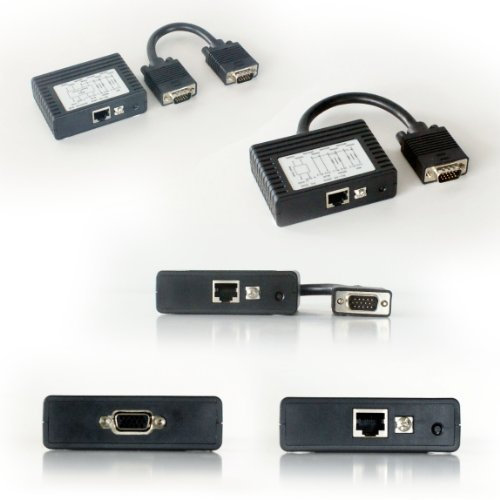 VGA Over CAT5e/CAT6 Cable Extender Balun Kit - 130m Ethernet - Laptop Projector - Loops