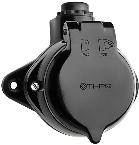 THPG 100828 Feuchtraum Aufputz Steckdose IP44 Bakelit Thomas Hoof Produktgesellschaft