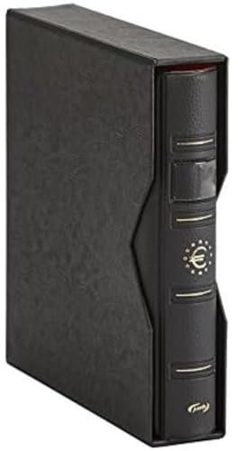 Pardo 152352 Album de pièces de monnaie 4 anneaux imitation cuir Noir