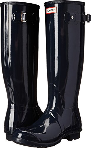 Hunter Wmn Org Tall Gloss, Stivali di Gomma Donna, Blu (Navy Nvy), 43 EU