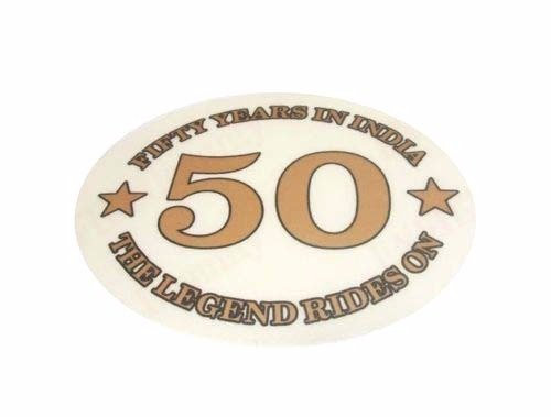 Enfield City County (Paar Royal Enfield City Fünfzig Jahren in Indien Aufkleber Set