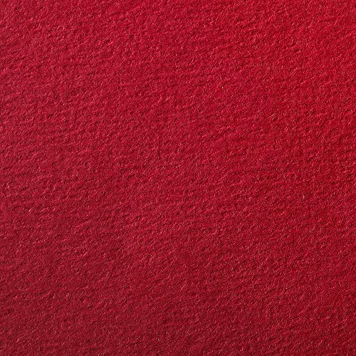 Clairefontaine 93875C Packung (mit 25 Bögen Zeichenpapier Etival Color, DIN A4, 21 x 29,7 cm, 160g, gekörnt, ideal für Trockentechnik und Einrahmen) knallrot