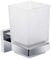 iBathUK Modern Chrome Toothbrush Holder Wall Mount Tumbler Square Bathroom Accessory ACC119