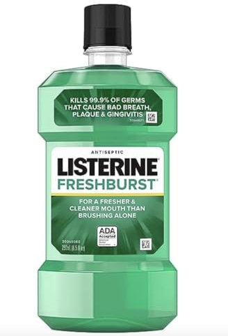 Listerine Antiseptic Mouthwash, Fresh Burst 250 Ml (Pack Of 3)
