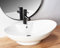 VBChome Waschtisch Keramik 60 x 40 x17 cm Design Oval Handwaschbecken Aufsatz-Waschschale FÜR BADEZIMMER AUFSATZWASCHBECKEN WASCHSCHALE GÄSTE WC