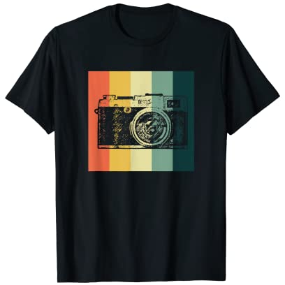Photography Vintage Retro Lovers Camera Photographer Gift T-Shirt