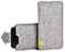 Almwild® Funda para Apple iPhone 12 Mini, modelo Dezenzi en color gris de fieltro natural, hecha a mano en Baviera