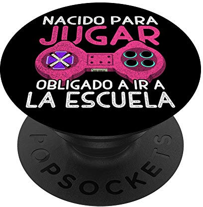 Gamer Nacido Para Jugar Controlador Gaming Videojuegos PopSockets PopGrip: Agarre intercambiable para Teléfonos y Tabletas