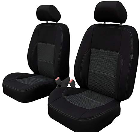 ERJOT Vordersitzbezüge Erjot2010 Sitzbezüge kompatibel mit Mercedes W204 Schonbezüge Autositzbezüge Schwarz Velour Massgefertigte
