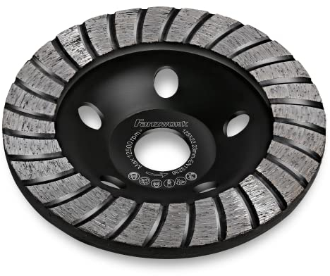 FANZTOOL Diamantschleiftopf 125 x 22 mm P-Modell für Beton und große Flächen, universell einsetzbare Diamantscheibe für Schleifmaschinen