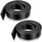Shower Door Bottom Seal 36 Inch Shower Door Seal Strip Waterproof Door Sweep Shower Door Trim Seal for Home Bathroom Shower, Black (2 Rolls)…