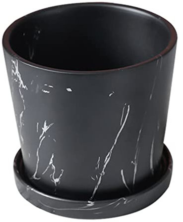 Pot De Fleurs En Marbre Pots Pour Plantes D'intérieur Pot De Chambre à Coucher Petites Jardinières Succulentes Jardinières En Pot D'intérieur Terreau Bureau Ménage Céramique Vase