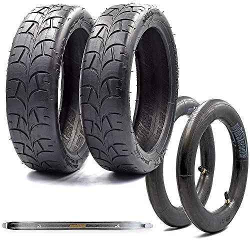 myBESTscooter - 8,5 Zoll Gummiluftreifen für Xiaomi M365 1S 3 Essential Pro 2 Elektroroller (2 8x1/2x2 Reifen, 2 Schläuche)