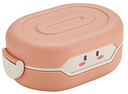 Kawaii Bento Box Fiambrera para adultos, robot Kawaii que mantiene caliente para niños y niñas, bonito recipiente a prueba de fugas, caja bento japonesa suministros de regreso a la escuela, sin