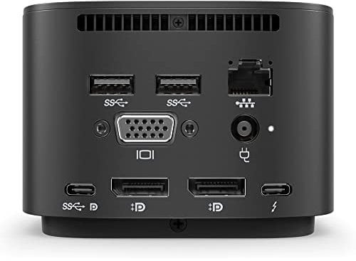 HP Thunderbolt Dock G2 Dockingstation für HP ZBook 15 / Fury / Elite x2 - VGA DisplayPort USB 3.0 USB-C [Mit Combo Kabel] [Ohne Netzteil] (Generalüberholt)