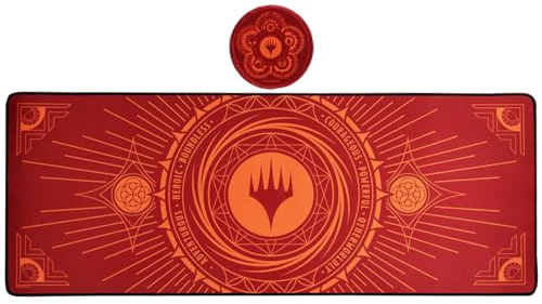Magic: The Gathering Desk Pad & Coaster Set – Non-Slip Rubber Base, Micro-Textured Fabric Surface, Large Mouse Mat for Gaming, MTG Gift for Fans, Office or Battlestation Setup