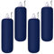 Woanger 4 Packs Boat Fender Cover 8 x 20 Fleece Marine Bumper Covers for Center Rope Tube Style Fenders (Boat Fender Not Included) (Navy Blue)