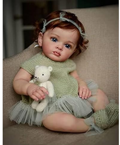 HEHUZY Bambole Reborn Realistica 23 Pollici 57 CM Bambole Come Vera Bambina in Silicone Bambino Ragazza Con Corpo Morbido Tessuto