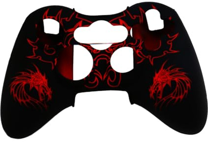 UKCOCO Silikonhülle Für 360-controller Rutschfest Langlebiges Material Rote Silikon Skin Schutz Gegen Kratzer Und Schmutz Kompatibel Mit Xbox 360