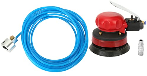 Ponceuse à Eau Pneumatique, 5 Disques De Ponceuse Orbitale Humide Pneumatique, Kit De Rectifieuse De Polisseuse à Air Pour Carrosserie Automobile