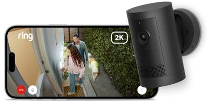 New Ring Outdoor Camera Plus (Battery) | 2K with Ring Vision I DIY Wireless Outdoor Security Camera | alternative to CCTV system I 30-day free trial of Ring Home Plan