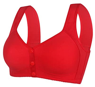 WILLBEST Triangel Bustier Baumwolle Sterne Business Hose Damen tücher BH verlängerung 3 Haken rot Schatzhals BH ohne bügel Push up 95c Verschluss Sport weiß Damen Soft