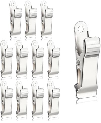 12Pcs Spring Clamps1/2 Inch Wide Metal Mini Clamps Alligator Clips Alligator Clamps Metal Spring Clips Small Clamps for Crafts Wire Photo Curtain Crafts (Silver)