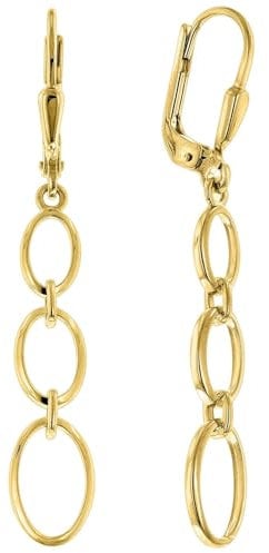 trendor Damen-Ohrringe 333 Gold 333/8K Ohrhänger zauberhafter Ohrschmuck für Frauen, elegante Geschenkidee, 68440