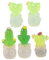 Vaguelly 5st Künstlicher Kaktus Minifiguren Dekoration Mini-Kaktus Mini-pflanzenmodell Mini-pflanztöpfe Topfpflanzenfigur Mikrolandschaftskaktus Miniatur-topfpflanzen Kaktus-Modell Harz