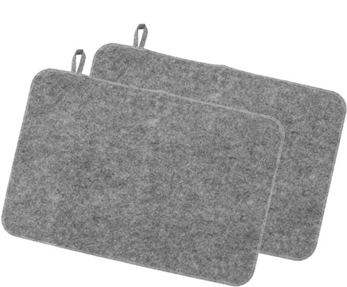 Maciun Sauna-Sitzkissen, weiches Filz-Saunakissen, Dampfbad-Zubehör, wasserabsorbierende Wärmedämmungsmatte, Bankschutz für Sauna, Bad, Duschraum, 2 Stück