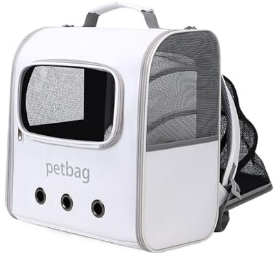 Katzenrucksackträger, Welpenträgerrucksack,Katzenrucksack erweiterbar | Haustiertransportboxen für kleine Hunde, Hundetransportrucksäcke, großes Fassungsvermögen für kleine Hunde