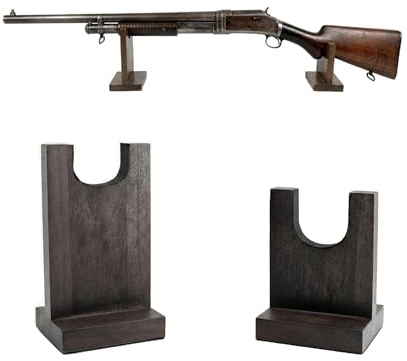Clearco Holzpistolen-Präsentationsständer, Präsentationsständer für Gewehre, Langwaffen, Schusswaffen, Waffen und Sammlerstücke, für Displays, Shows und Exponate.