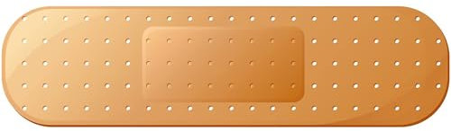 Grande adesivo divertente per auto, a forma di cerotto, adesivo per paraurti per auto, per danni e graffi